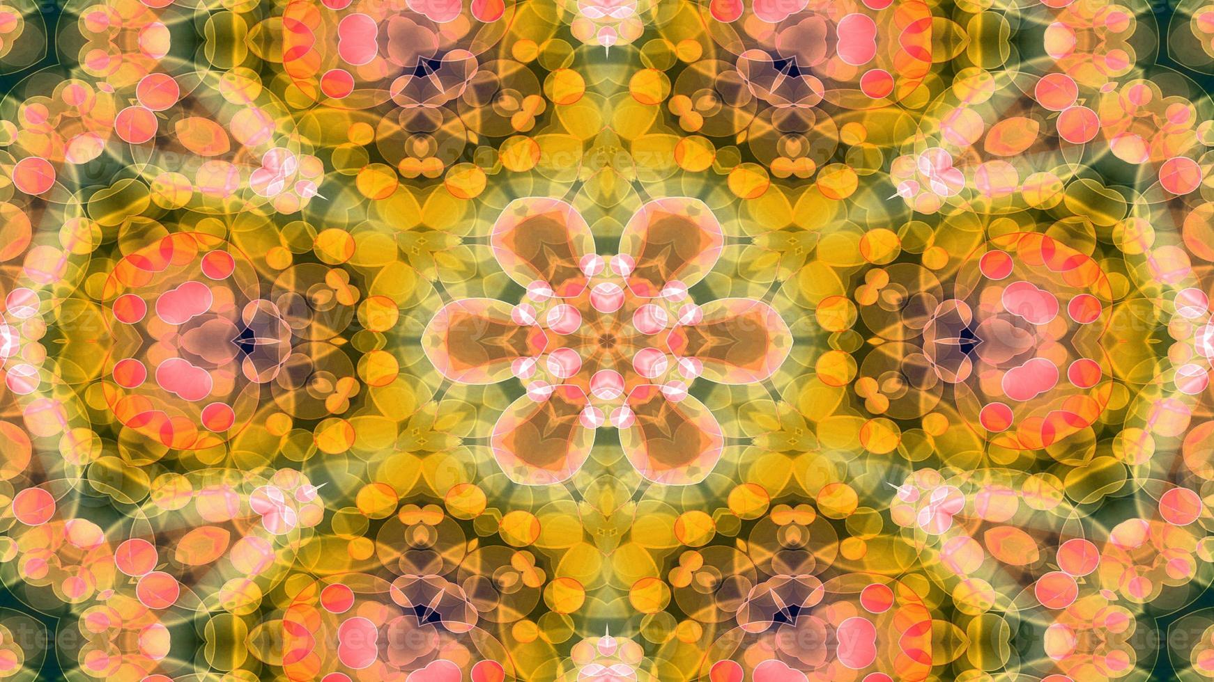 Colorful Shiny and Hypnotic Kaleidoscope photo