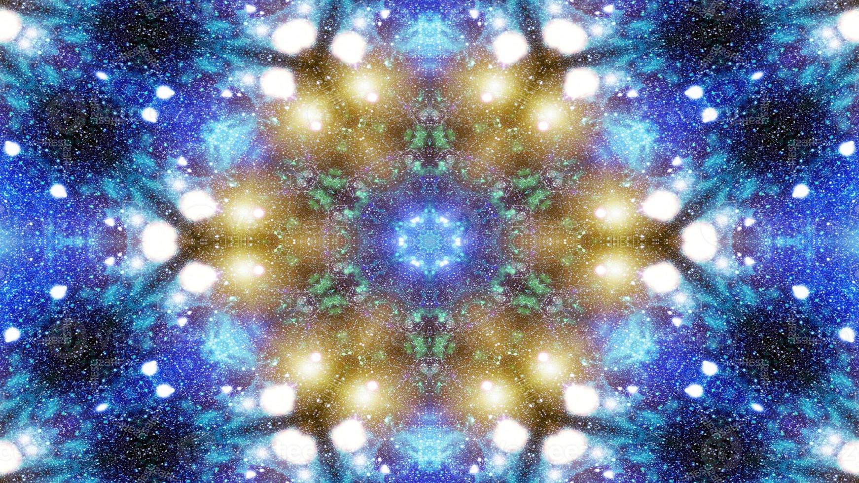 Colorful Shiny and Hypnotic Kaleidoscope photo