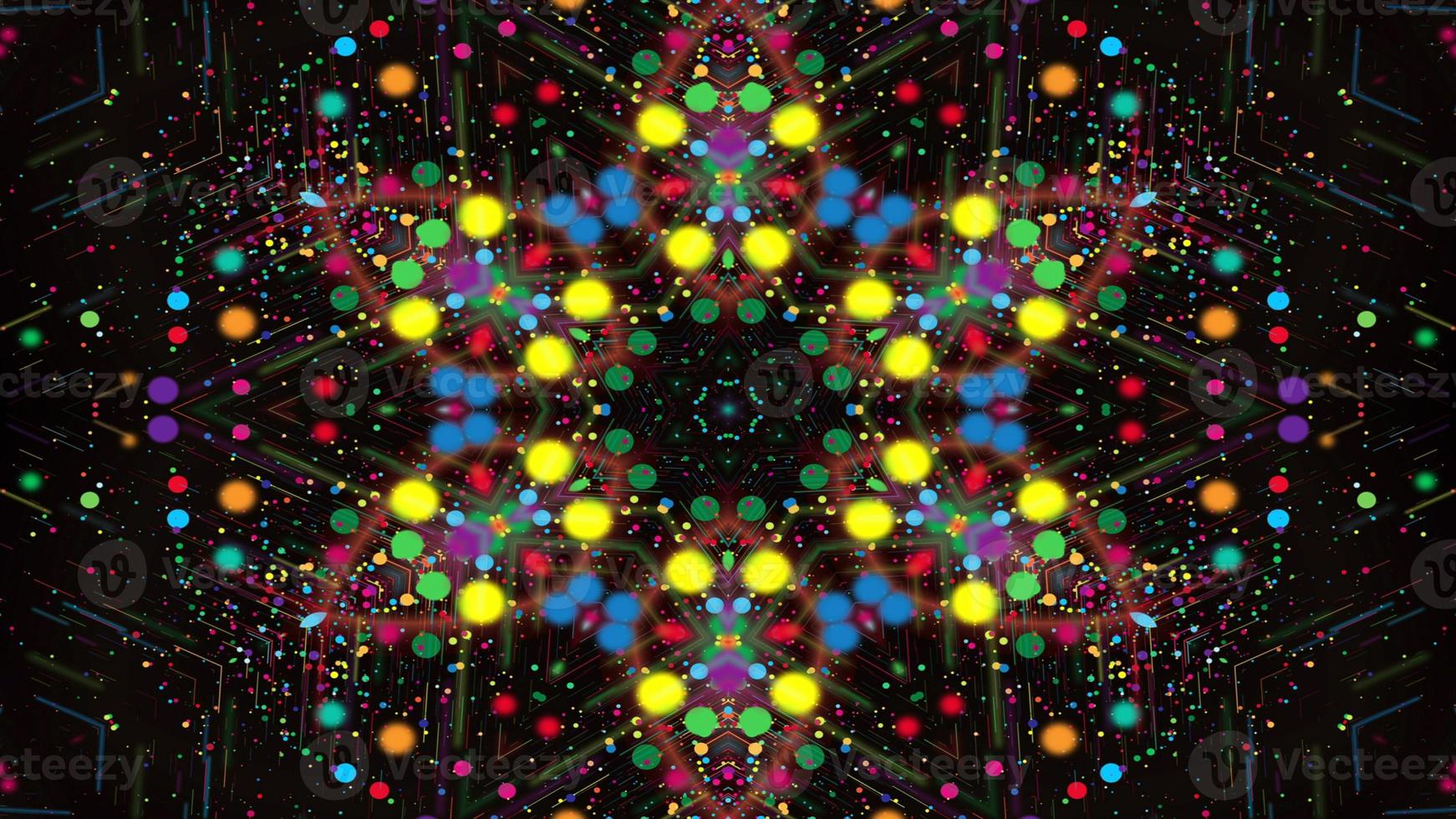 Colorful Shiny and Hypnotic Kaleidoscope photo