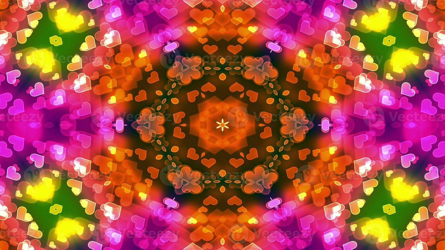 Colorful Shiny and Hypnotic Kaleidoscope photo