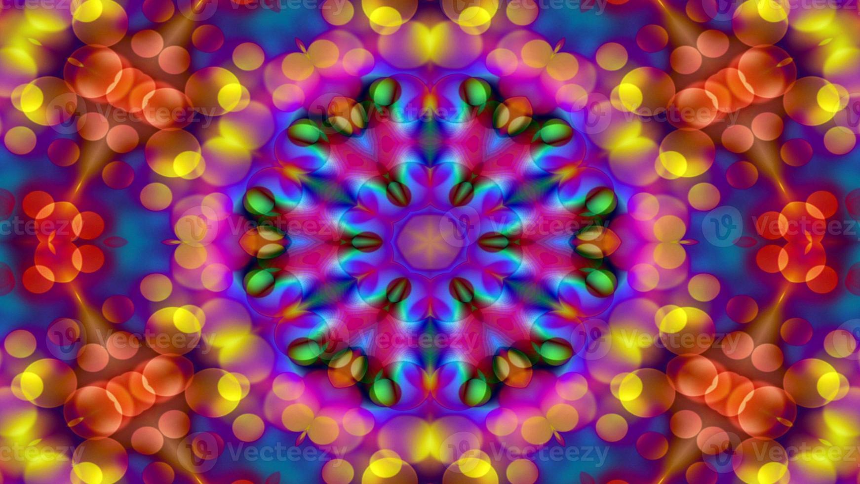 Colorful Shiny and Hypnotic Kaleidoscope photo