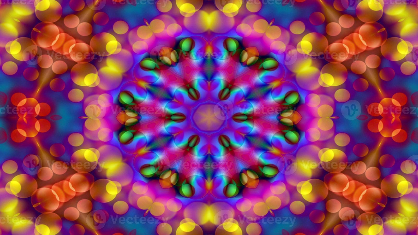 Colorful Shiny and Hypnotic Kaleidoscope photo