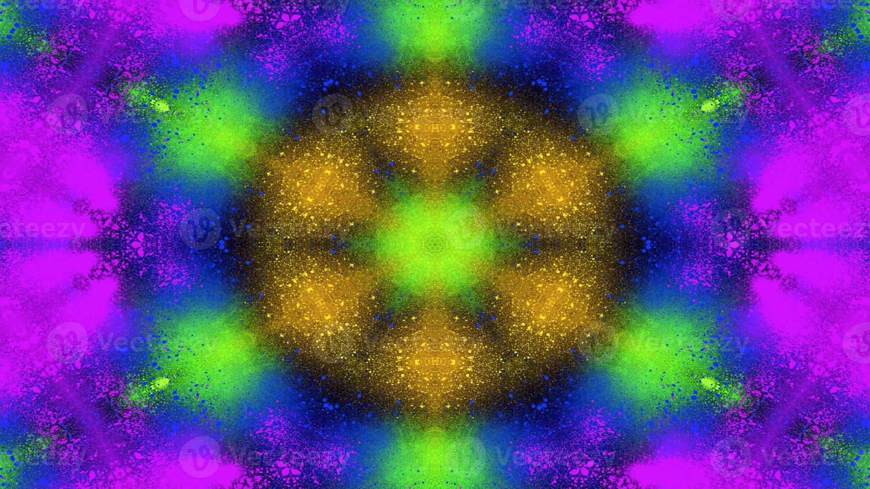 Abstract Colorful Symmetric Kaleidoscope photo