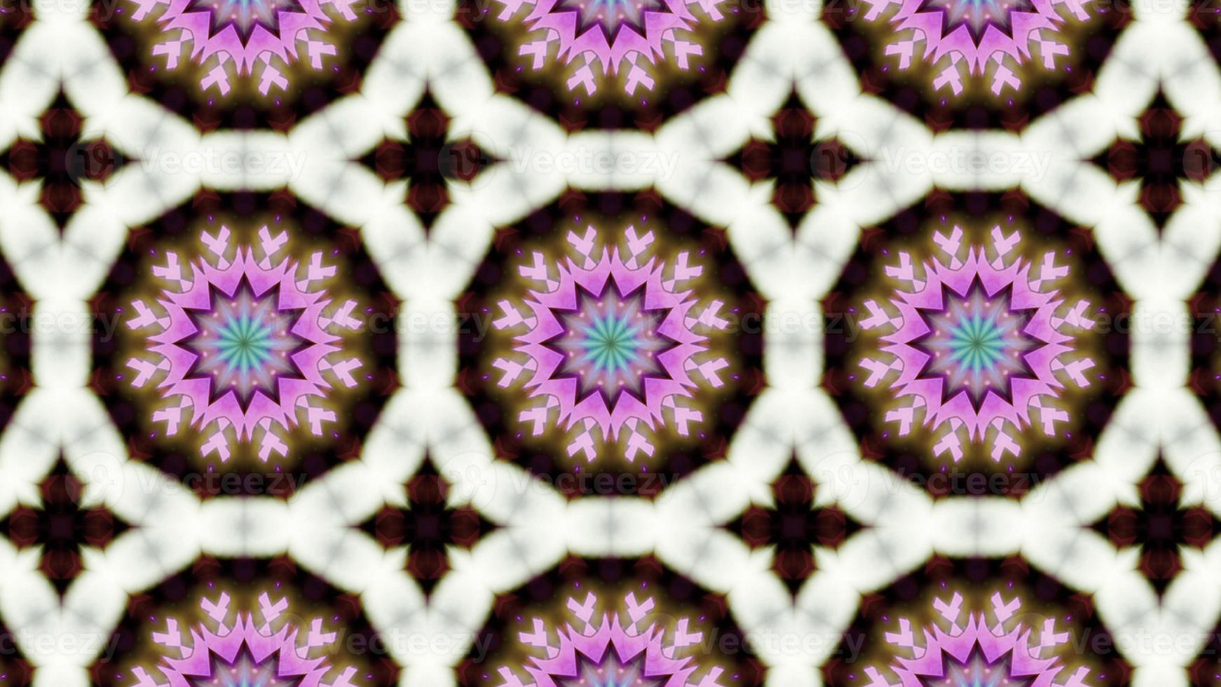 Abstract Colorful Symmetric Kaleidoscope photo