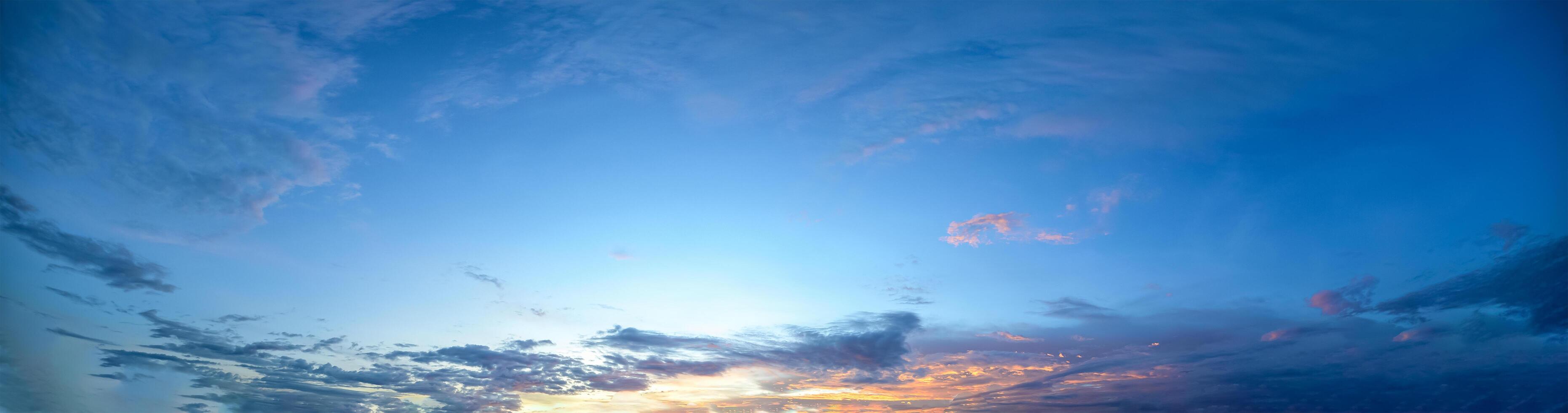 sky clouds in the evening photo