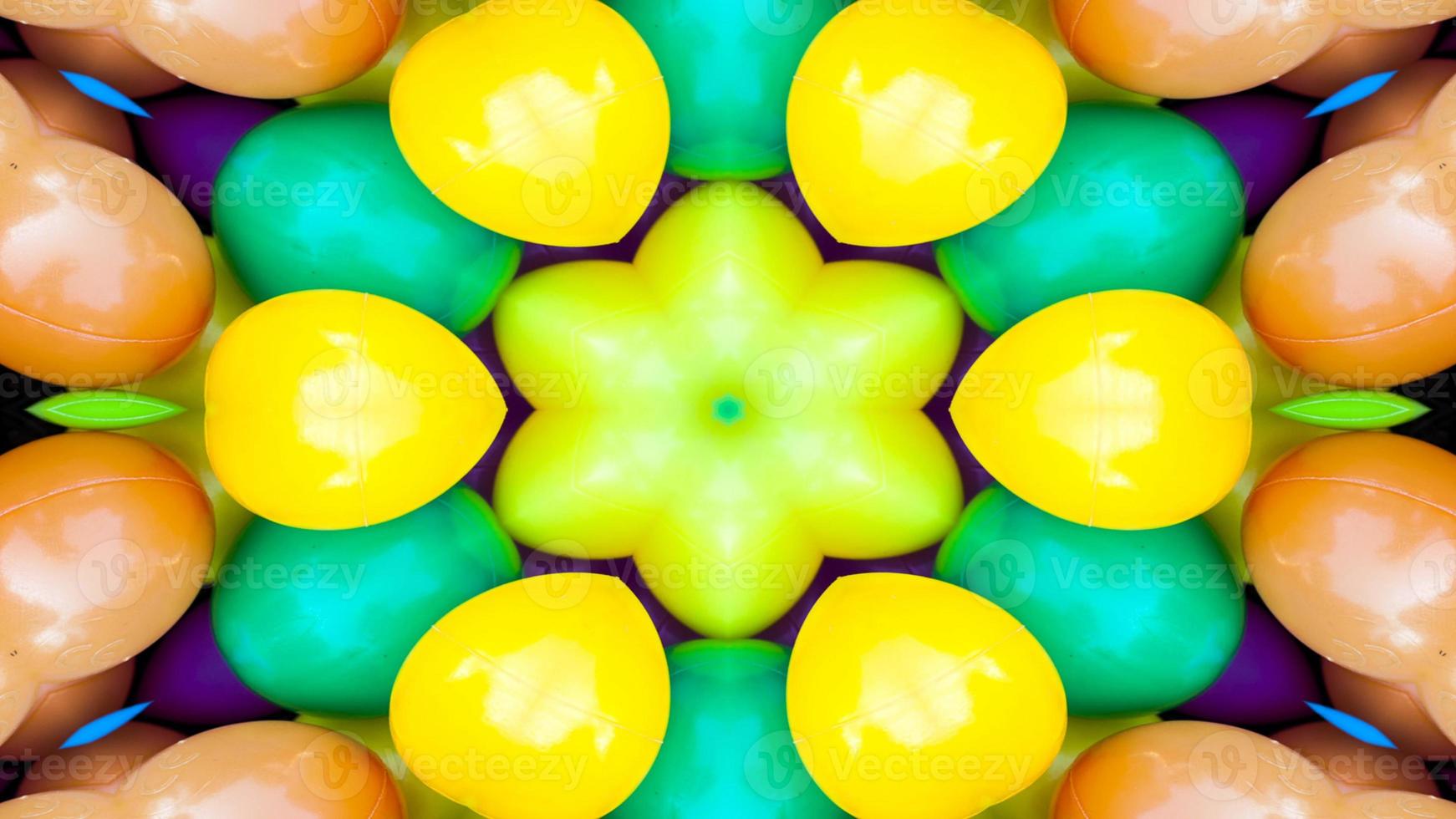 Abstract Colorful Symmetric Kaleidoscope photo