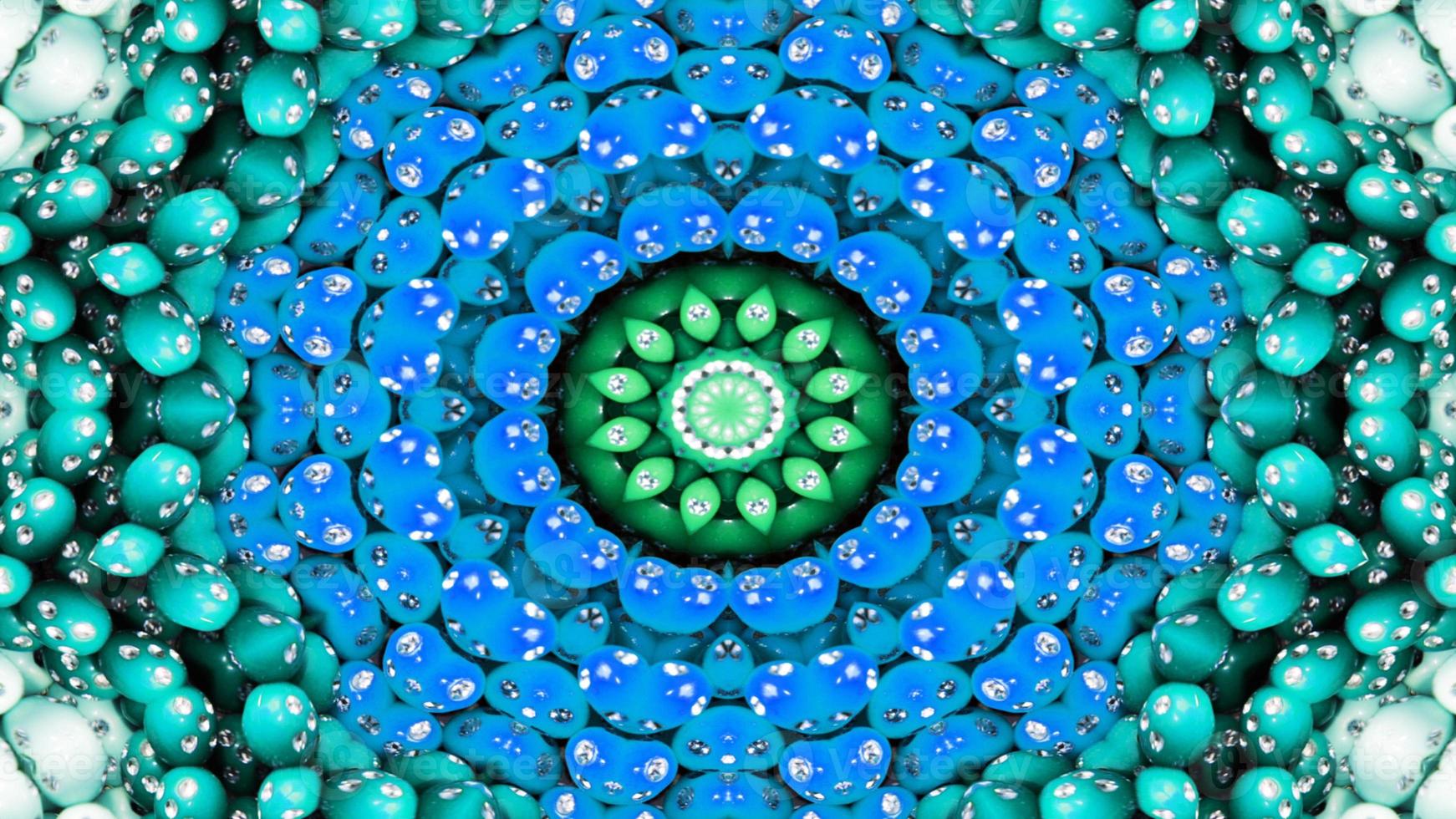 Abstract Colorful Symmetric Kaleidoscope photo