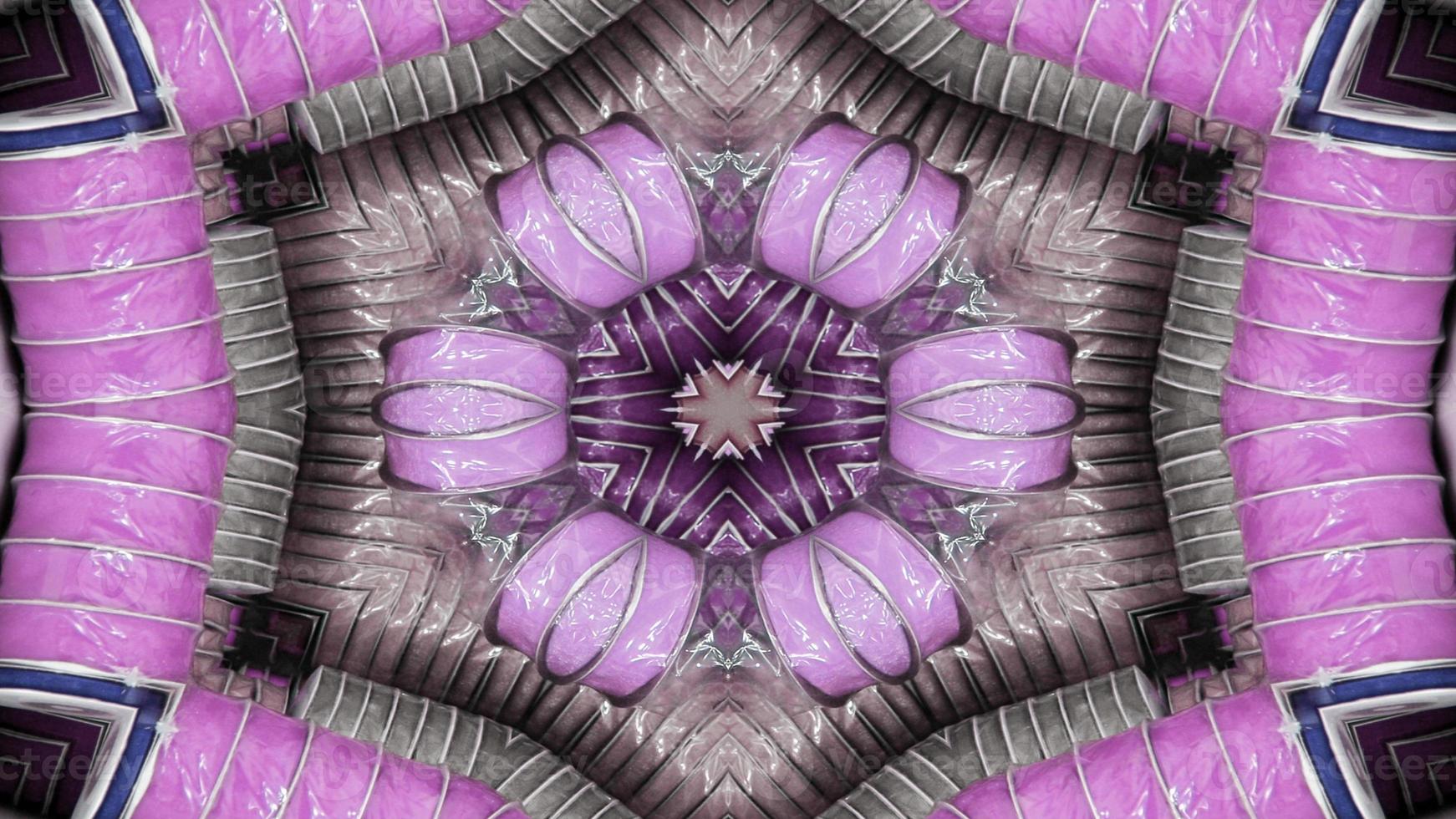 Abstract Colorful Symmetric Kaleidoscope photo