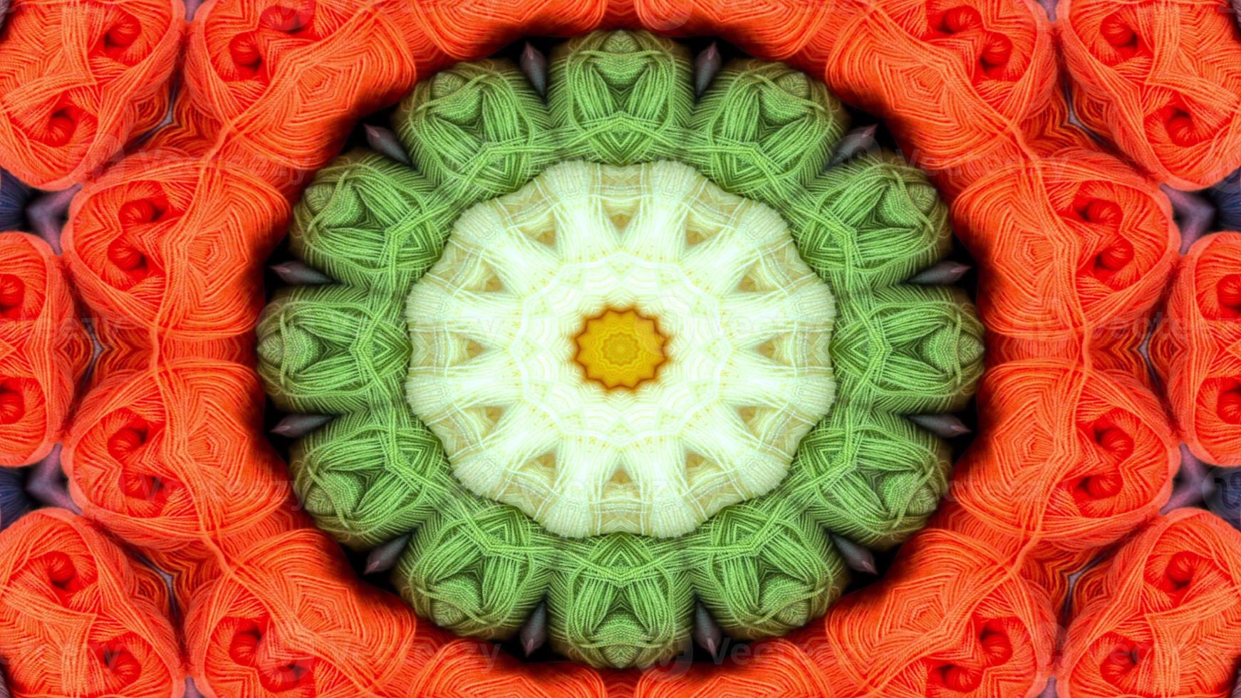 Abstract Colorful Symmetric Kaleidoscope photo