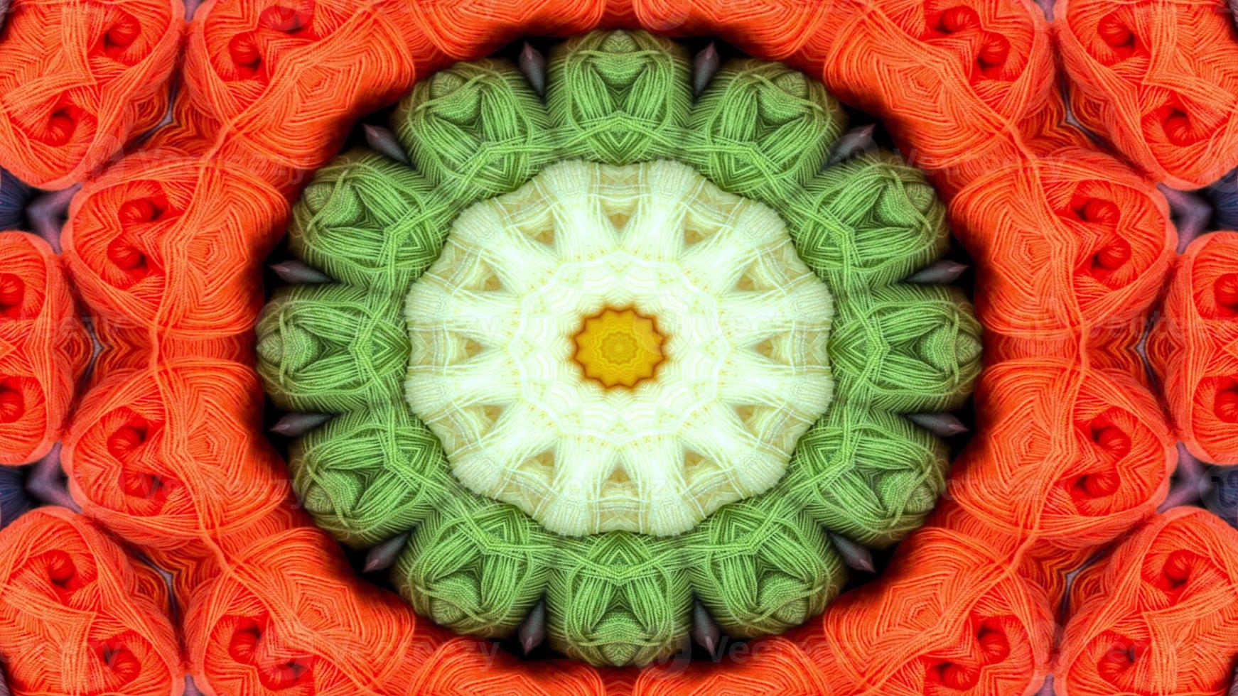 Abstract Colorful Symmetric Kaleidoscope photo