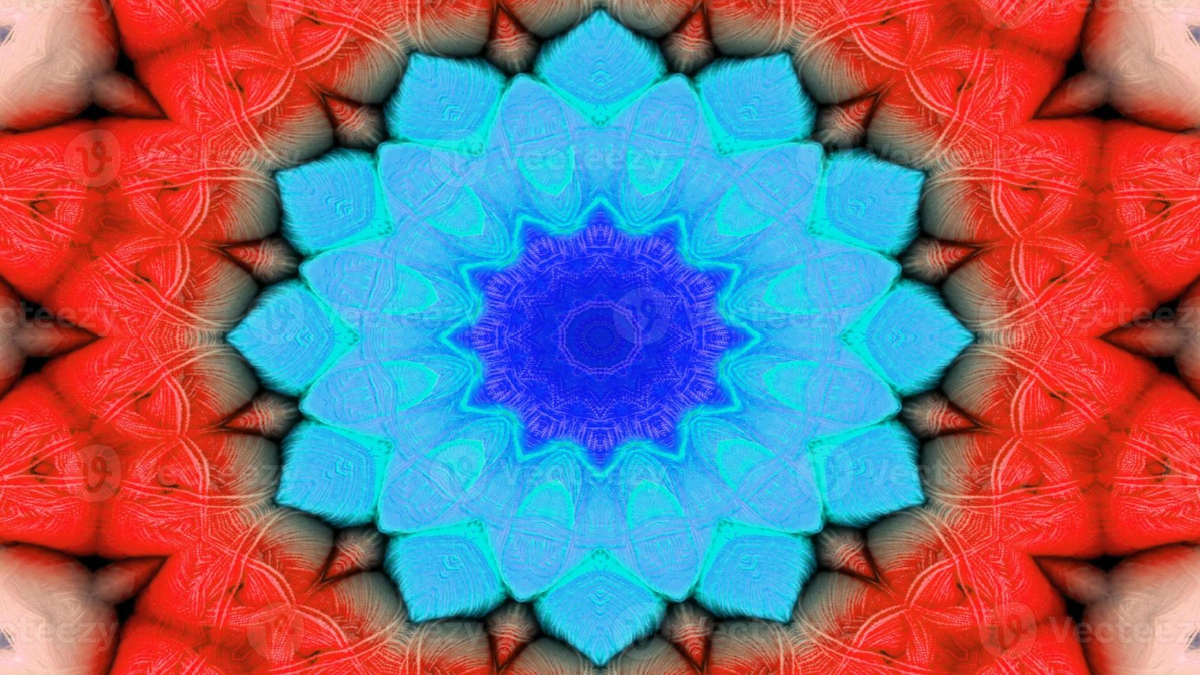 Abstract Colorful Symmetric Kaleidoscope photo