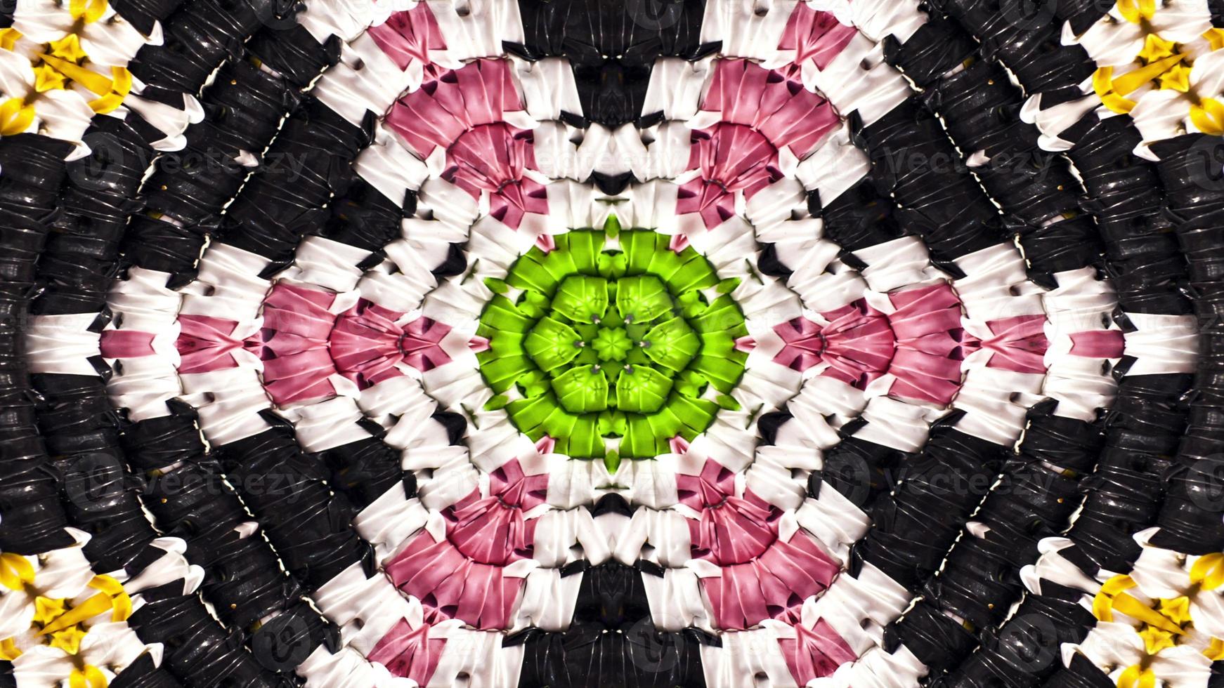 Abstract Colorful Symmetric Kaleidoscope photo