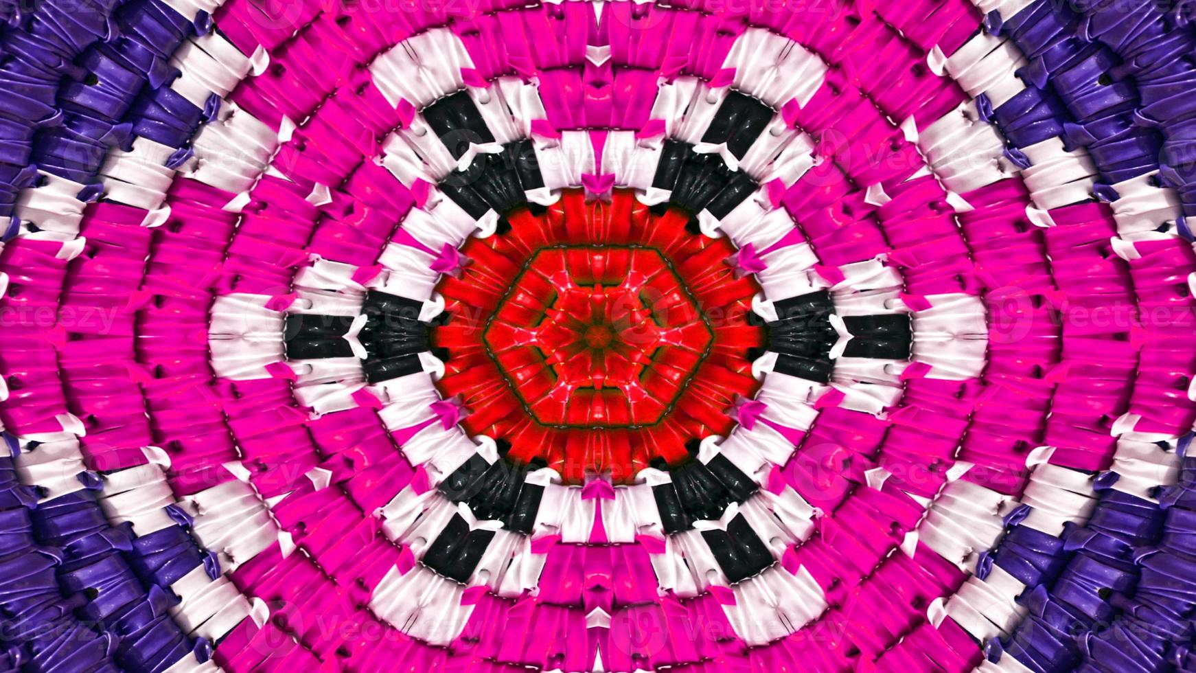 Abstract Colorful Symmetric Kaleidoscope photo