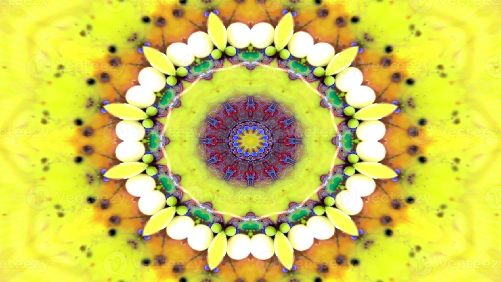 Abstract Colorful Symmetric Kaleidoscope photo