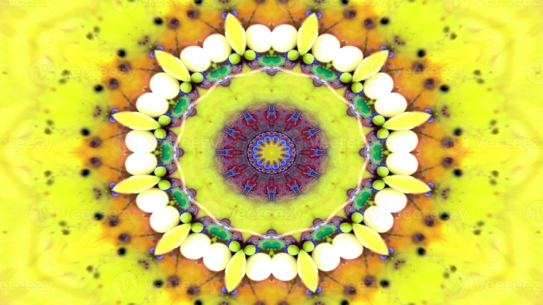 Abstract Colorful Symmetric Kaleidoscope photo