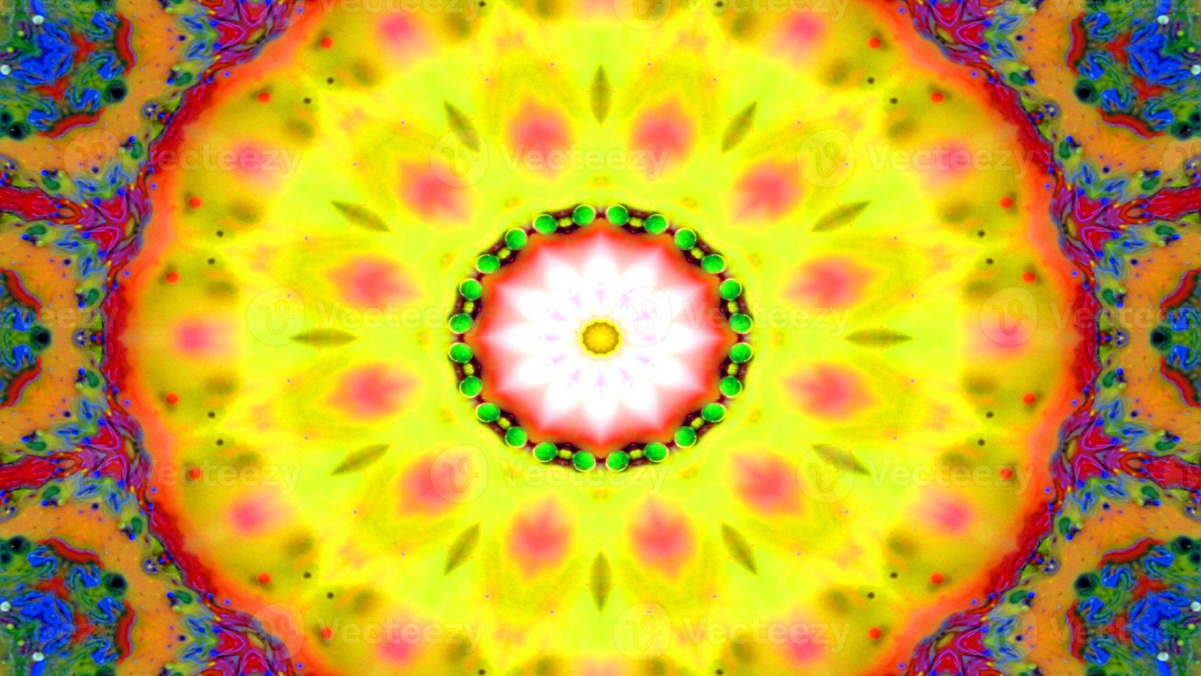 Abstract Colorful Symmetric Kaleidoscope photo