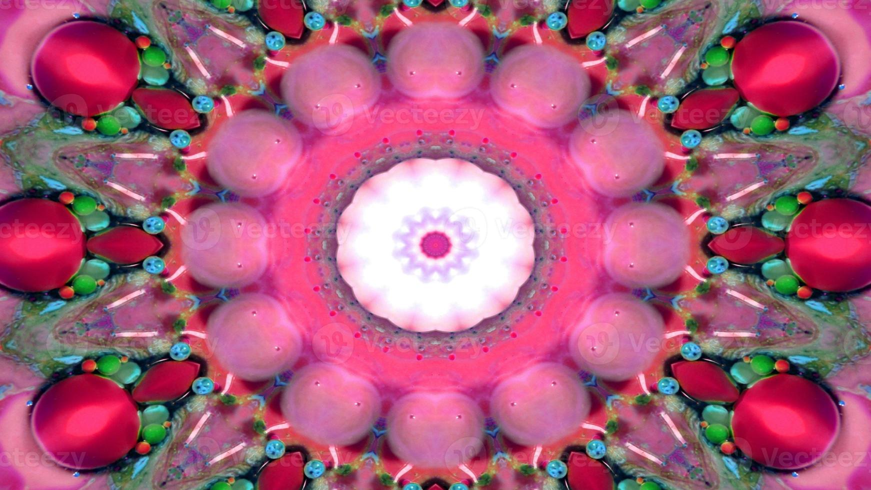 Abstract Colorful Symmetric Kaleidoscope photo