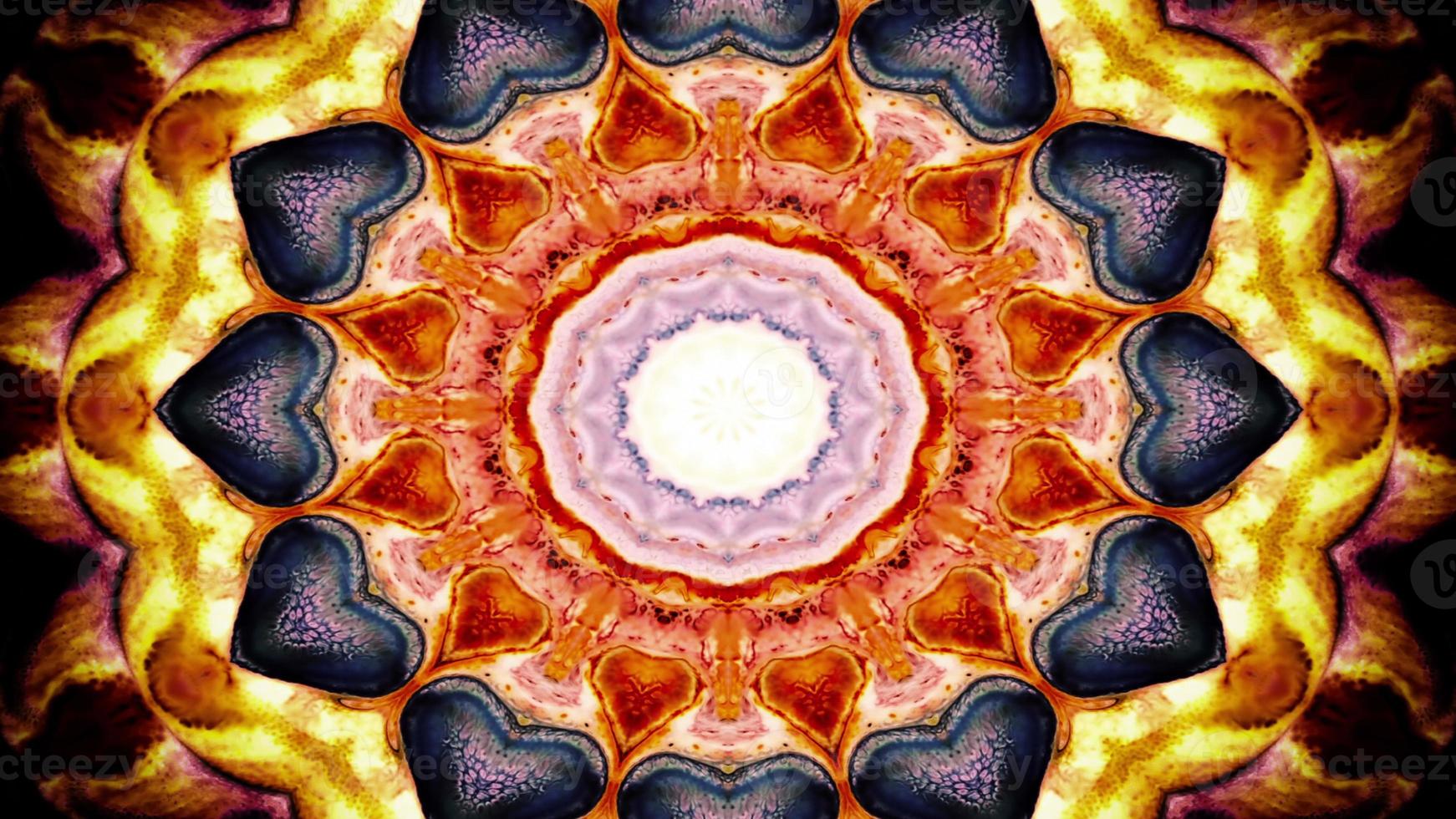 Abstract Colorful Symmetric Kaleidoscope photo