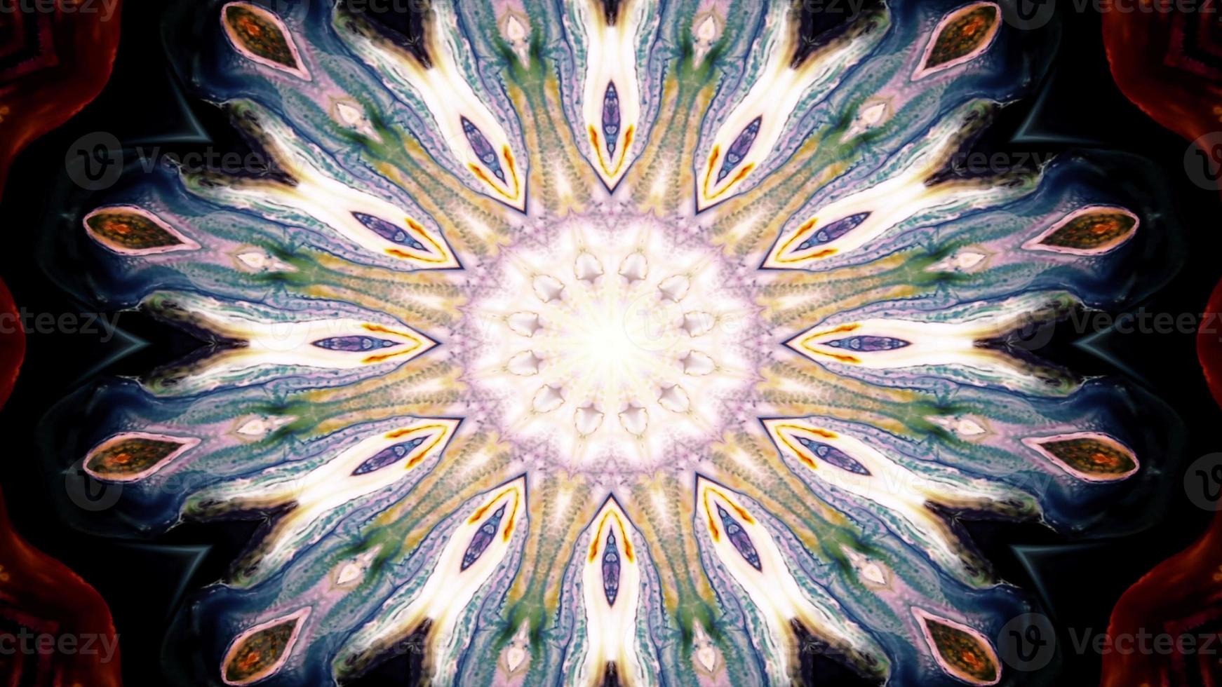 Abstract Colorful Symmetric Kaleidoscope photo