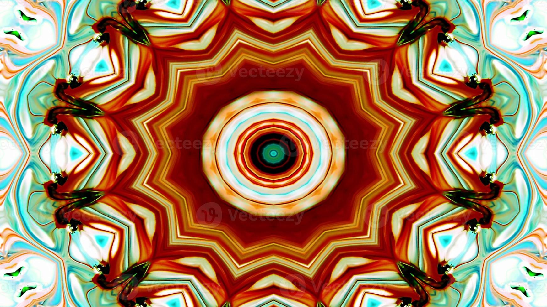 Abstract Colorful Symmetric Kaleidoscope photo