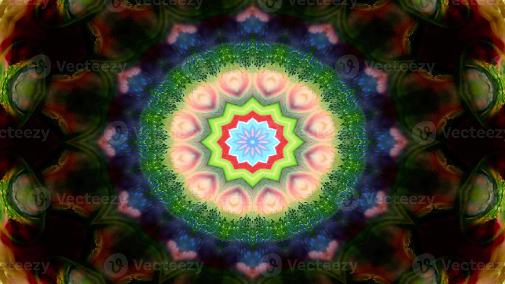 Abstract Colorful Symmetric Kaleidoscope photo