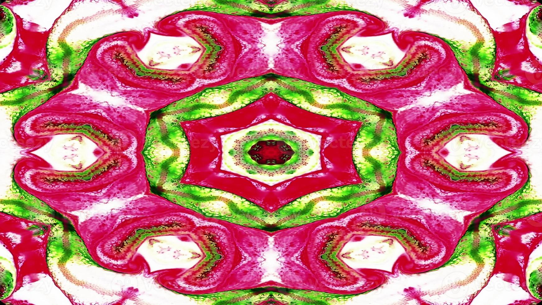 Abstract Colorful Symmetric Kaleidoscope photo