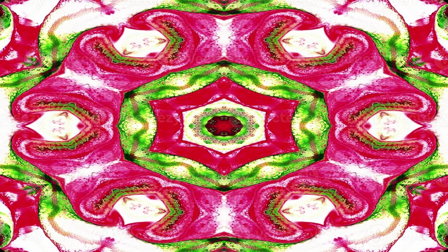 Abstract Colorful Symmetric Kaleidoscope photo