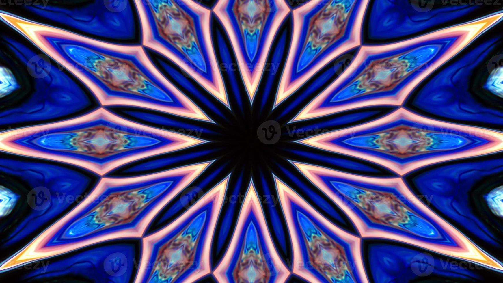 Abstract Colorful Symmetric Kaleidoscope photo