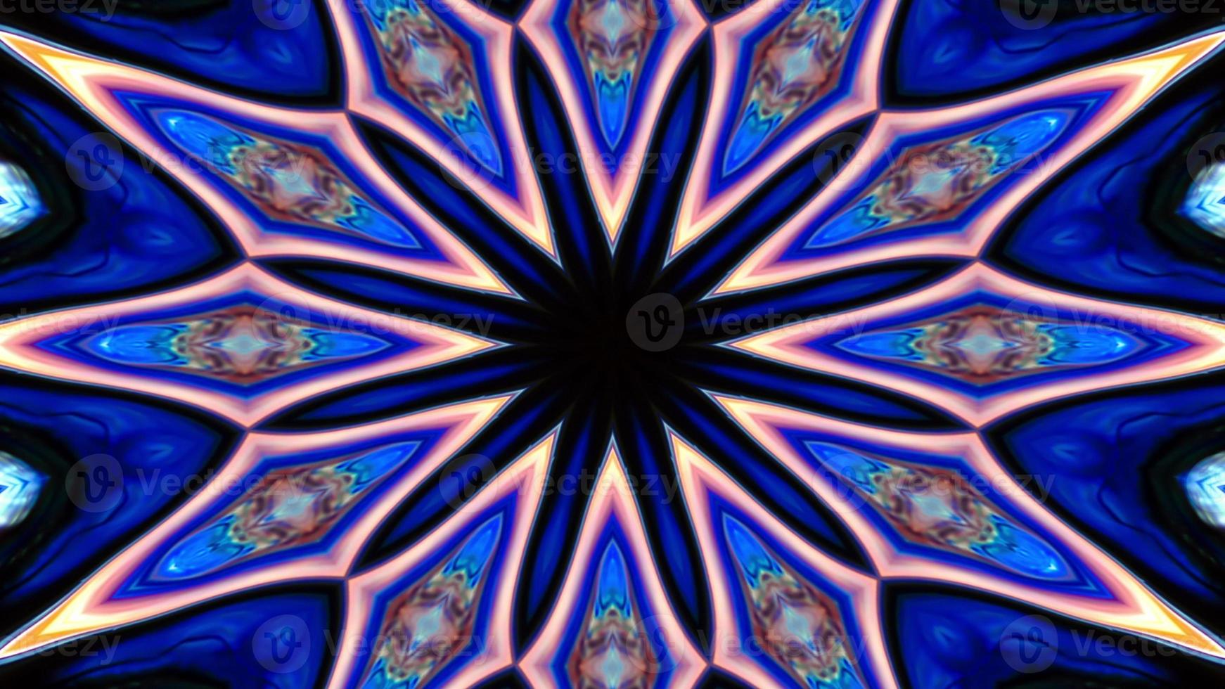 Abstract Colorful Symmetric Kaleidoscope photo