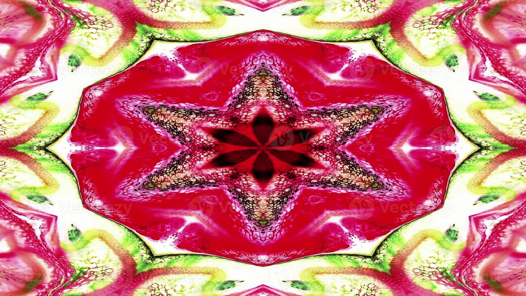 Abstract Colorful Symmetric Kaleidoscope photo