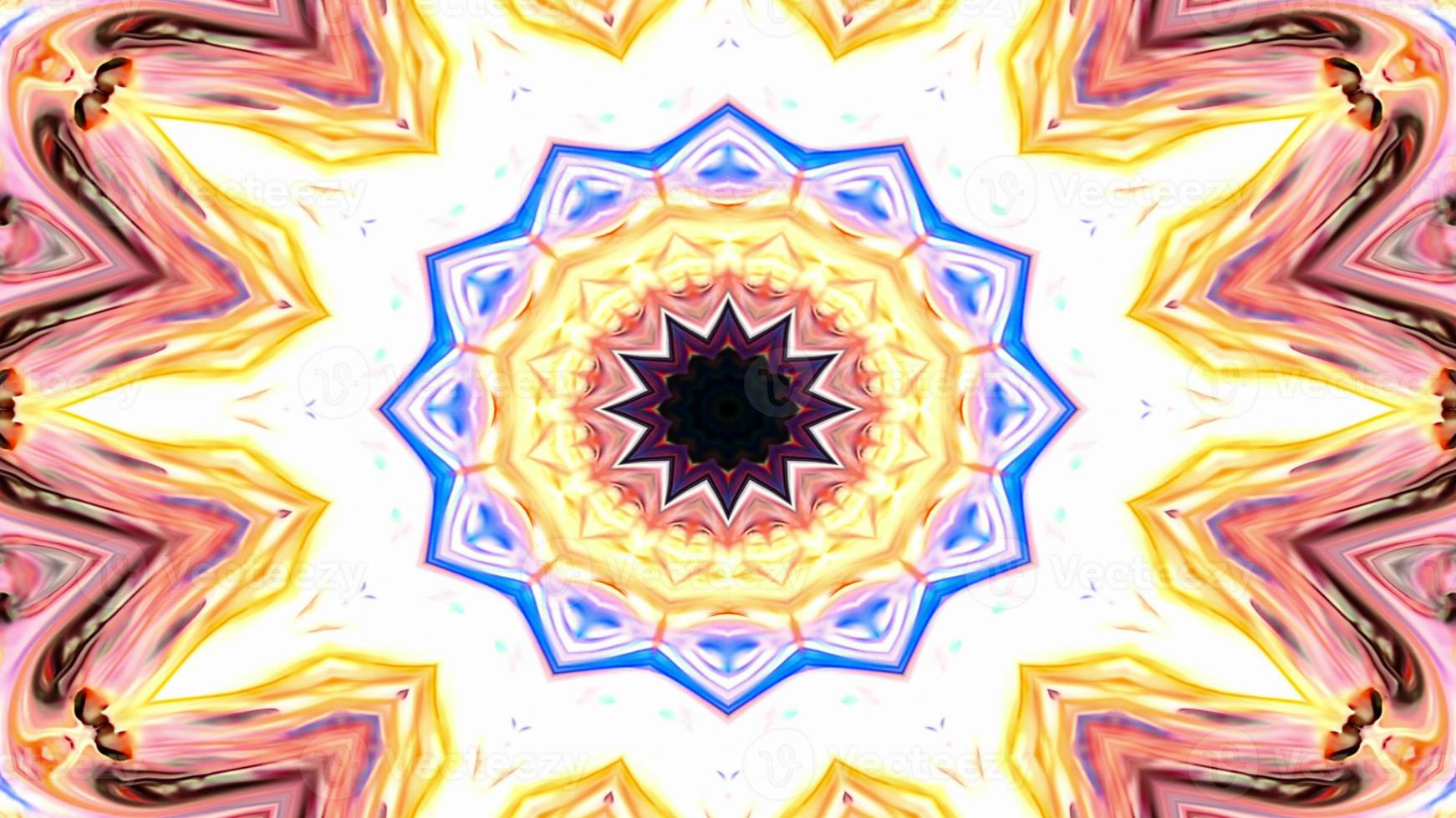 Abstract Colorful Symmetric Kaleidoscope photo