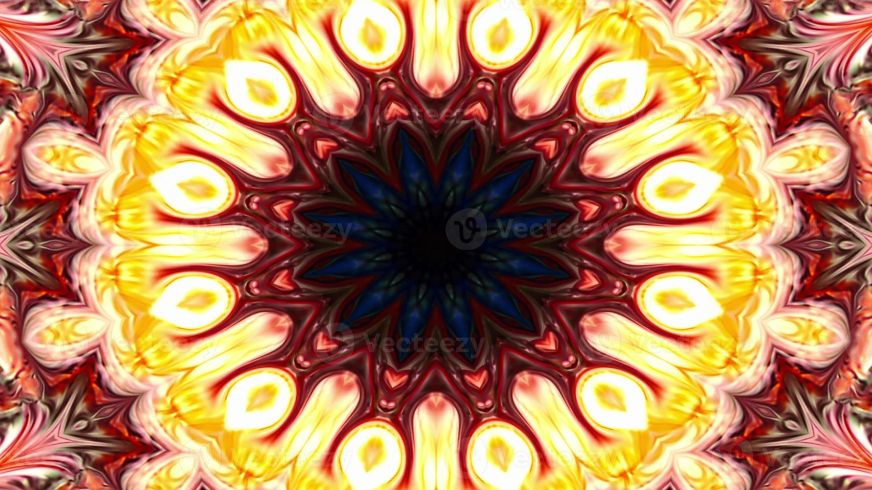 Abstract Colorful Symmetric Kaleidoscope photo