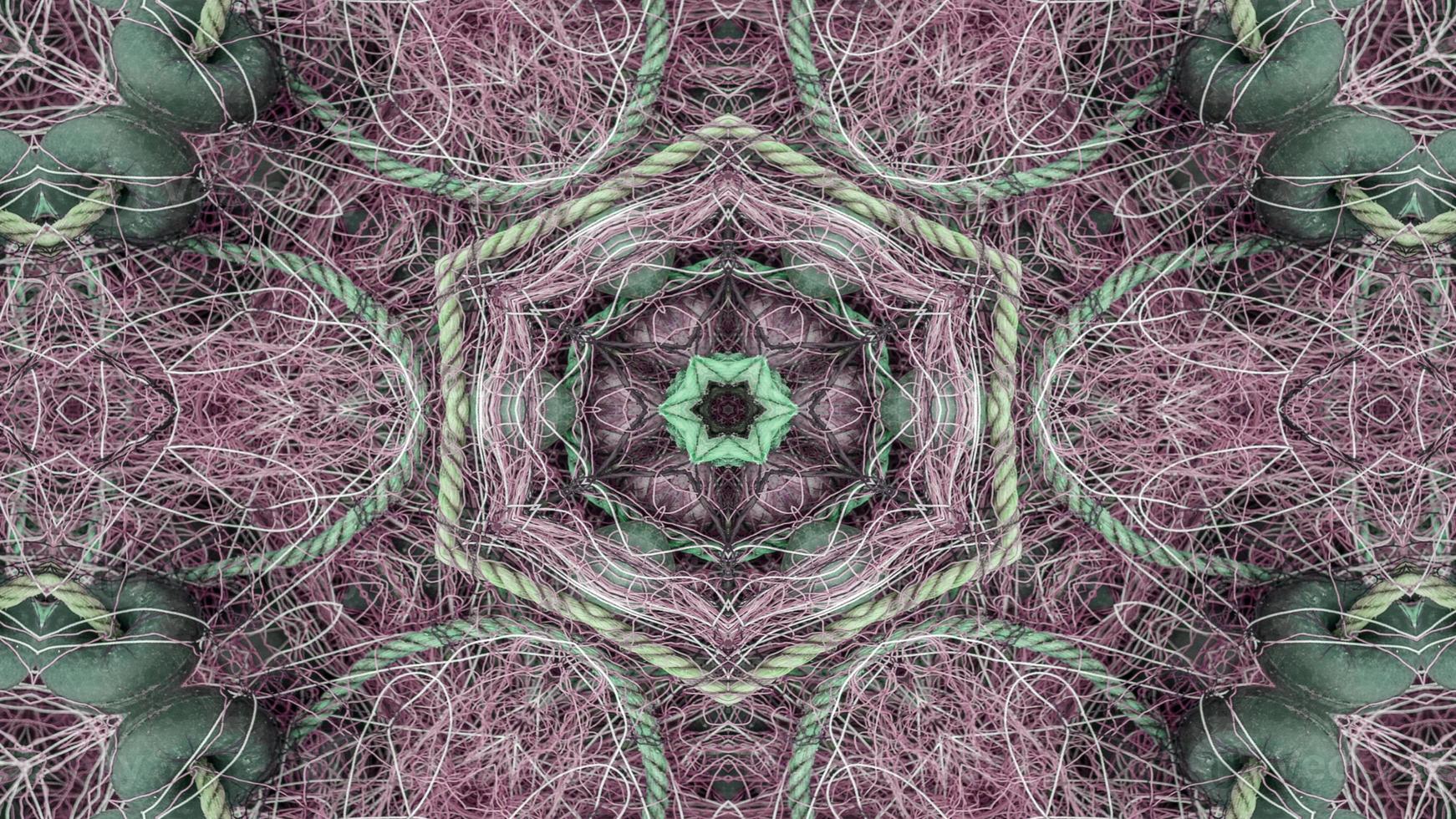 Fishnet Fishing Lines Kaleidoscope photo