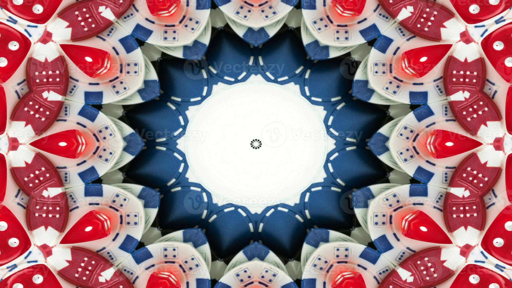 Gambling Dices and Chips Kaleidoscope photo