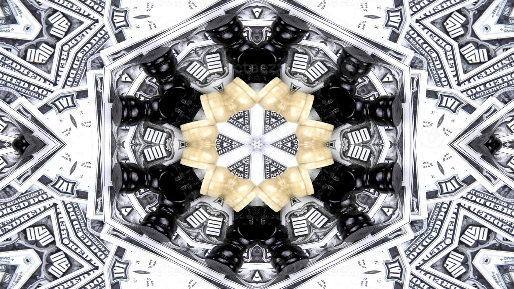 Abstract Money Kaleidoscope photo