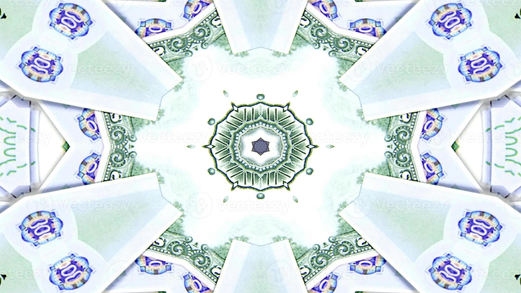 Abstract Money Kaleidoscope photo