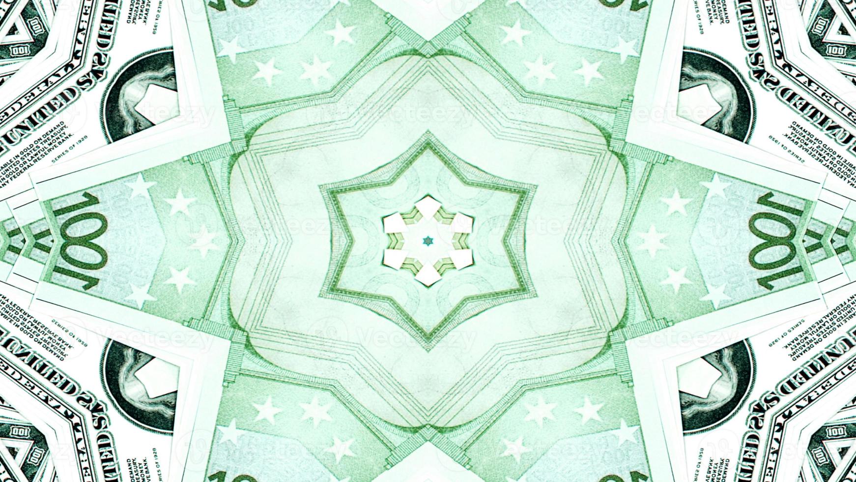 Abstract Money Kaleidoscope photo