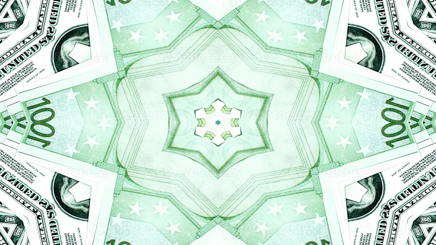 Abstract Money Kaleidoscope photo