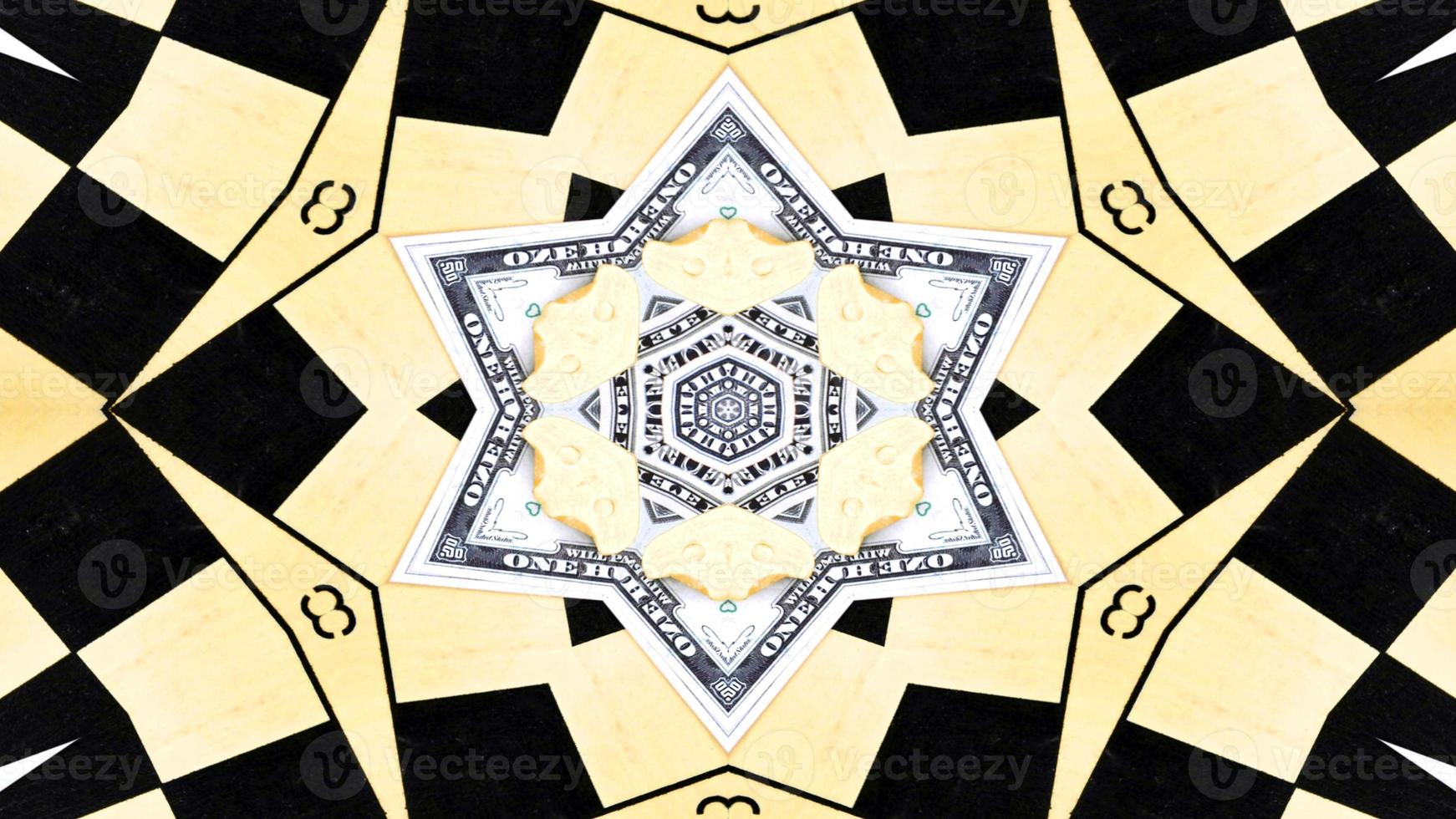 Abstract Money Kaleidoscope photo