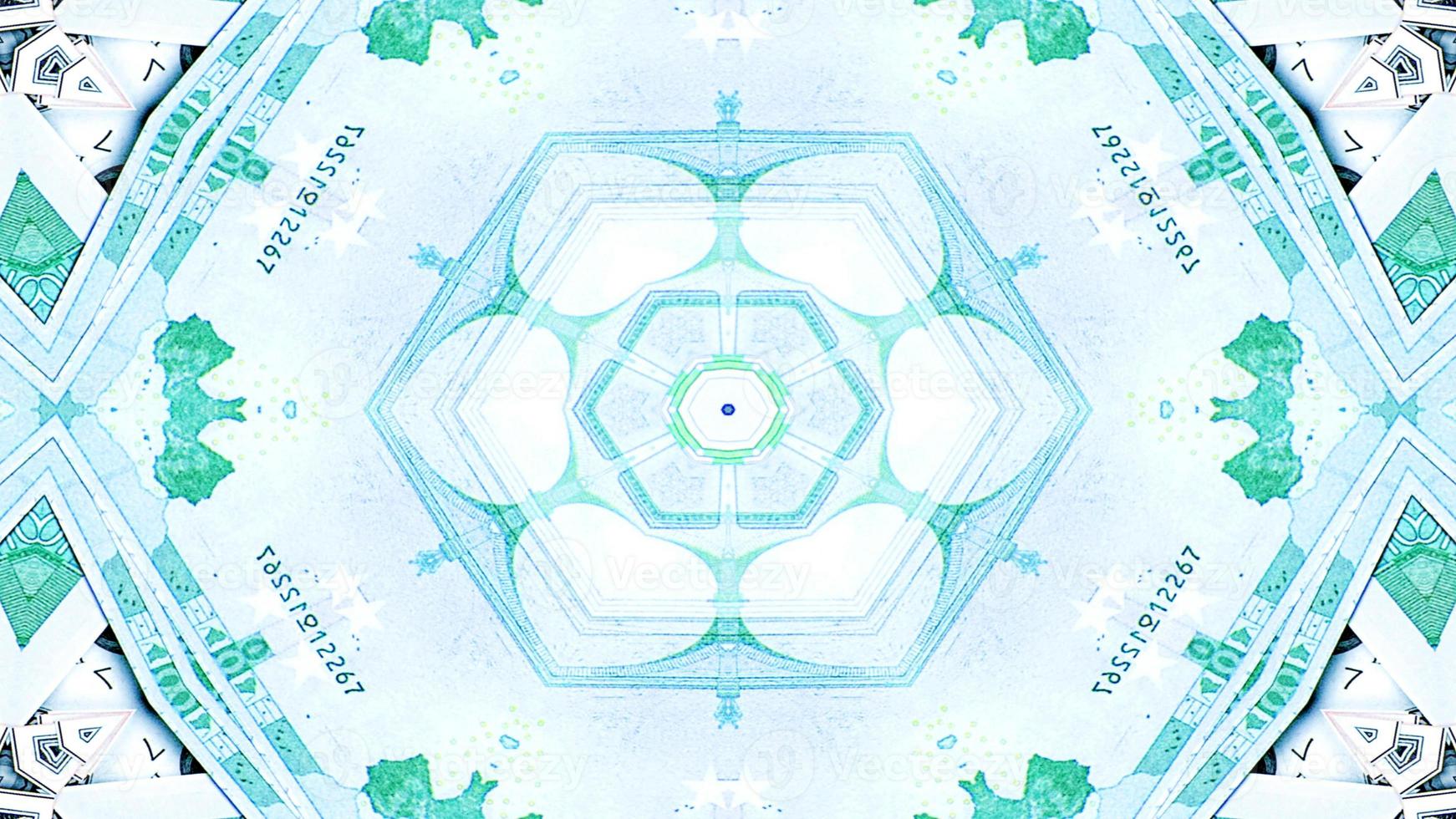 Abstract Money Kaleidoscope photo