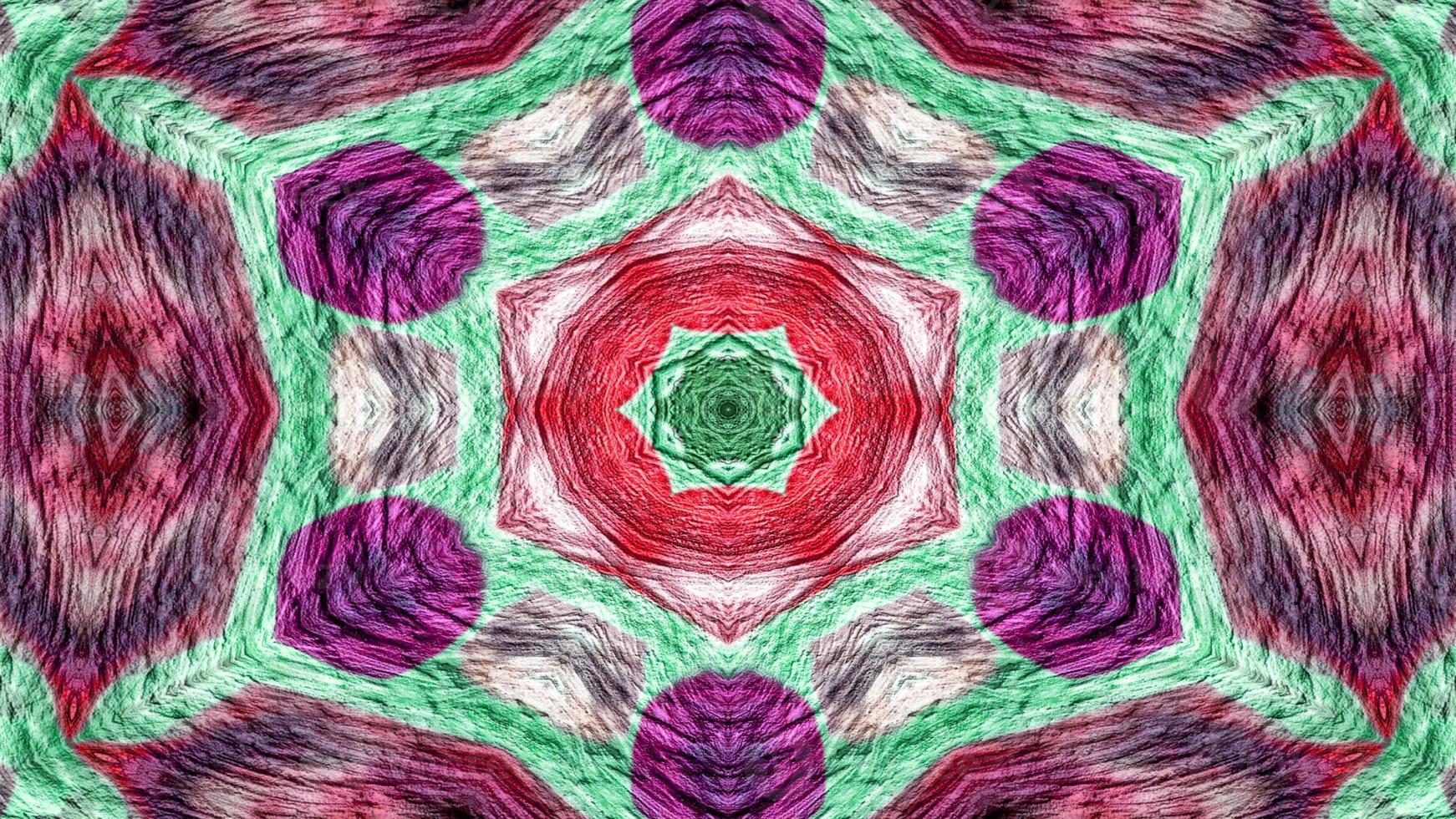 Abstract Wooden Kaleidoscope photo