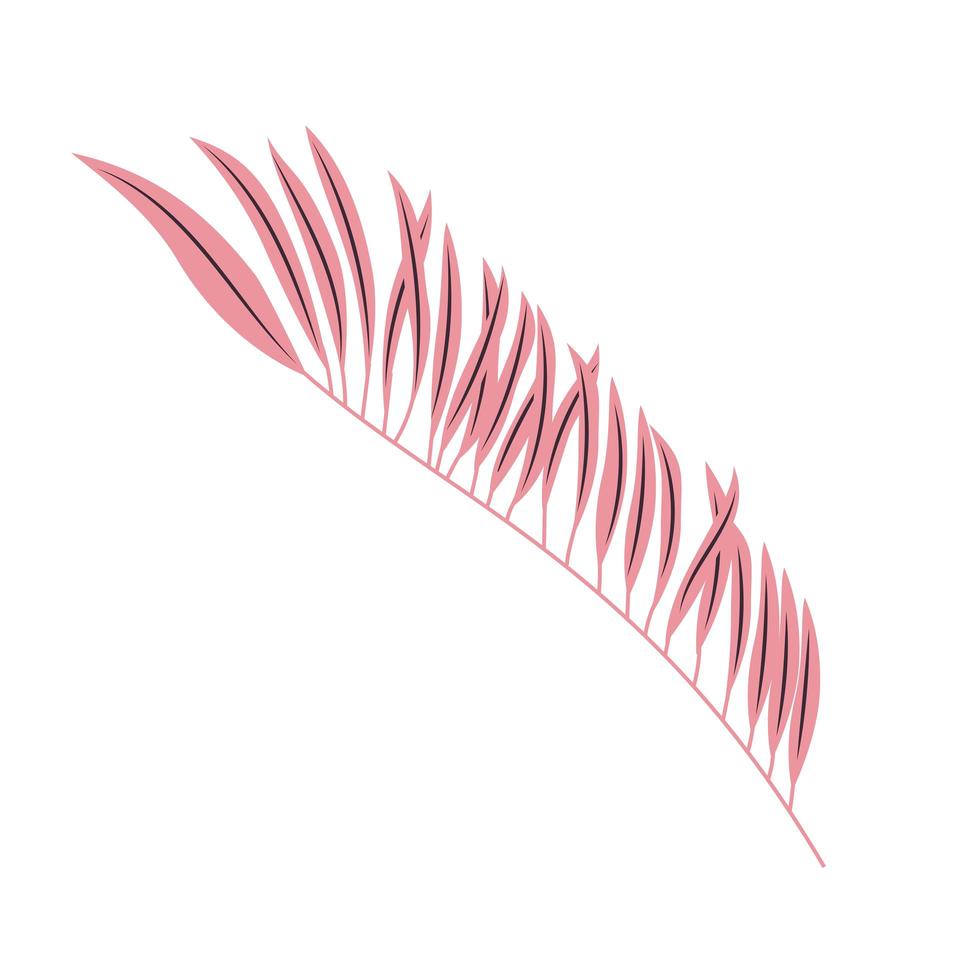pink leaf icon vector