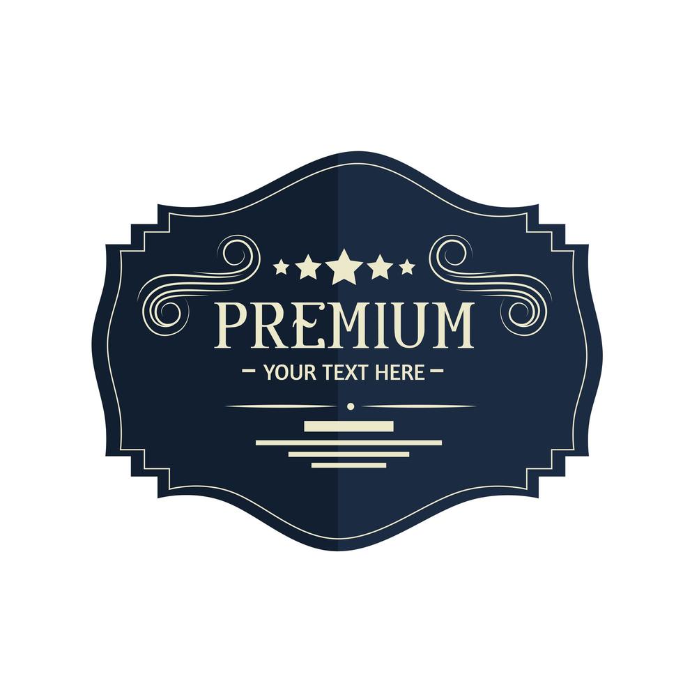 premium label vintage vector