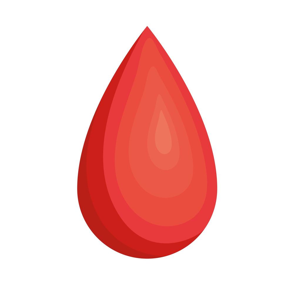 gota de donación de sangre vector