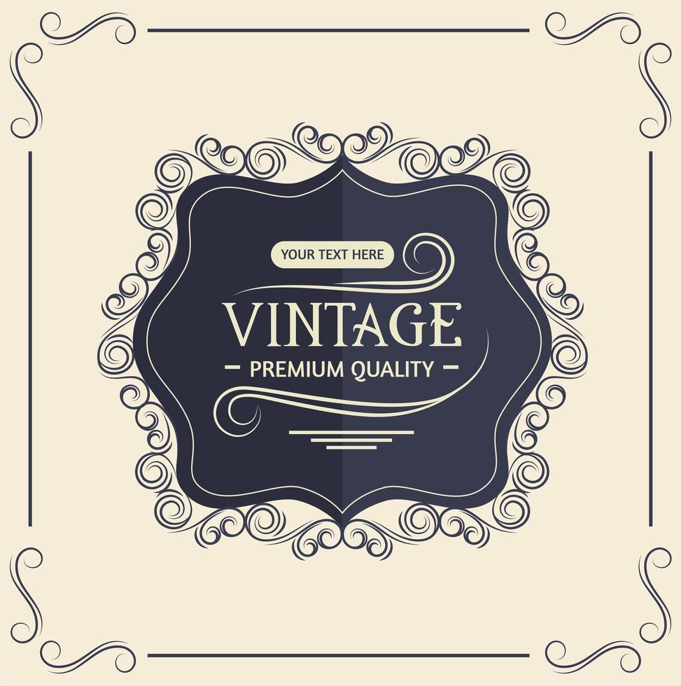 poster vintage style vector