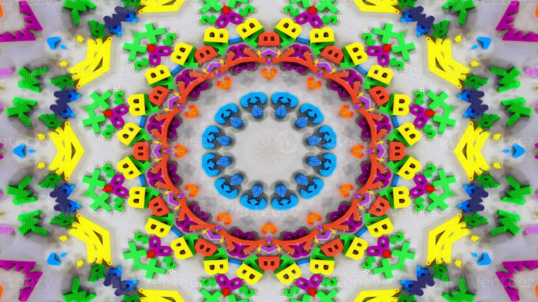 Numbers and Letters Kaleidoscope photo