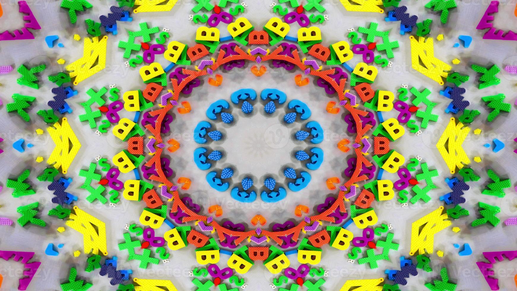 Numbers and Letters Kaleidoscope photo