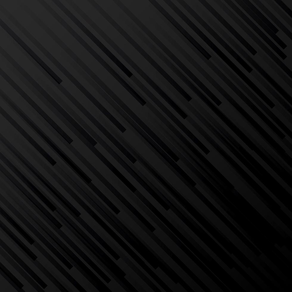 Abstract black and gray gradient stripe diagonal line background vector