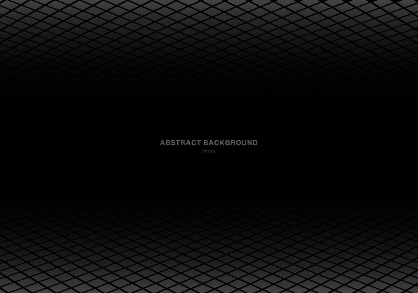 Abstract template gray square pattern perspective black background vector