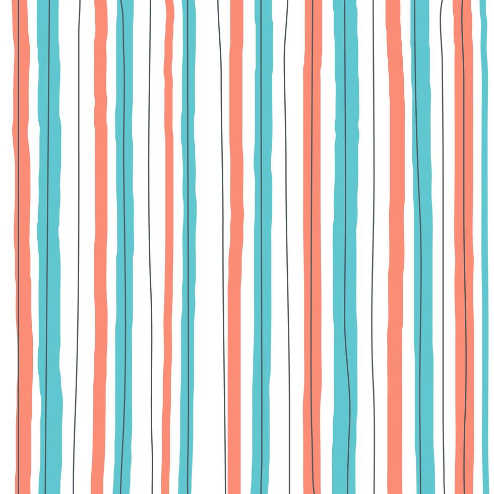 Hand draw striped vertical line pattern pastel white background vector